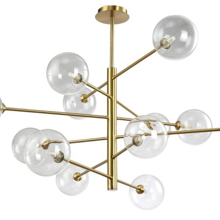 Люстра Crystal Lux MARZO SP12 BRONZE/TRANSPARENTE