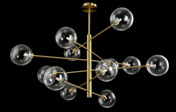 Люстра Crystal Lux MARZO SP12 BRONZE/TRANSPARENTE — изображение 3