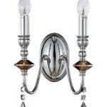 Бра Crystal Lux MERCEDES AP2 CHROME/SMOKE