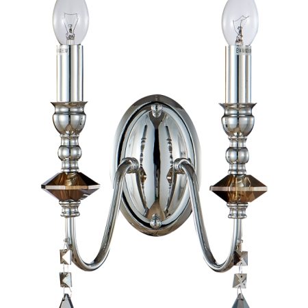 Бра Crystal Lux MERCEDES AP2 CHROME/SMOKE