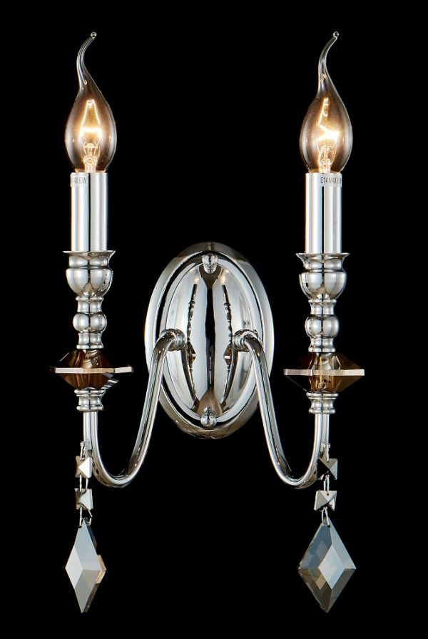 Бра Crystal Lux MERCEDES AP2 CHROME/SMOKE — изображение 2