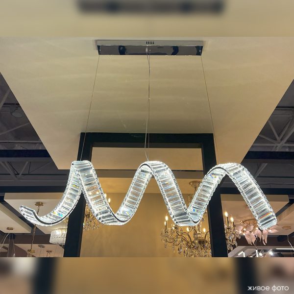 Люстра Crystal Lux MUSIKA SP100W LED L1200 CHROME — изображение 3