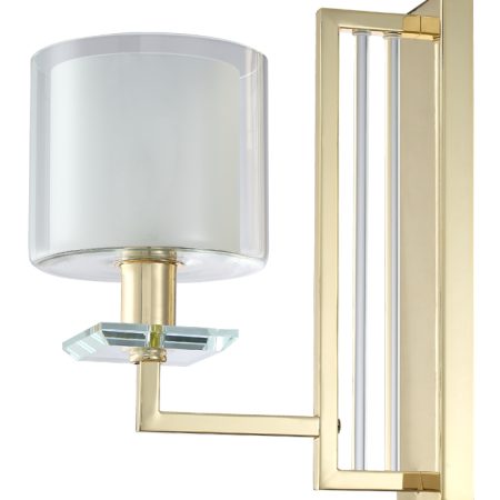 Бра Crystal Lux NICOLAS AP1 GOLD/WHITE