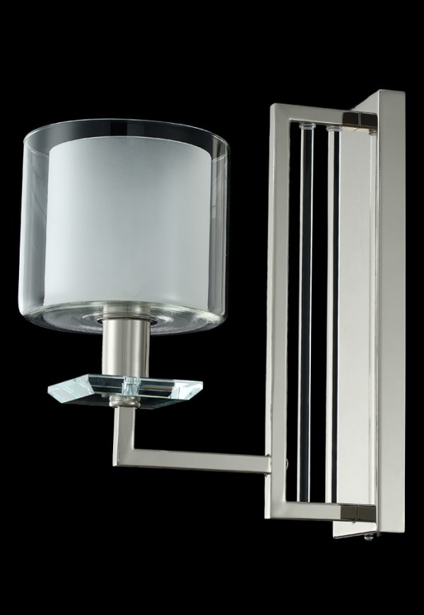 Бра Crystal Lux NICOLAS AP1 NICKEL/WHITE — изображение 3