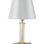Настольная лампа Crystal Lux NICOLAS LG1 GOLD/WHITE