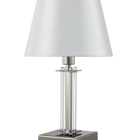 Настольная лампа Crystal Lux NICOLAS LG1 NICKEL/WHITE