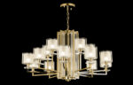 Люстра Crystal Lux NICOLAS SP-PL10+5 GOLD/WHITE