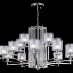 Люстра Crystal Lux NICOLAS SP-PL10+5 NICKEL/WHITE