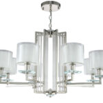Люстра Crystal Lux NICOLAS SP-PL8 NICKEL/WHITE