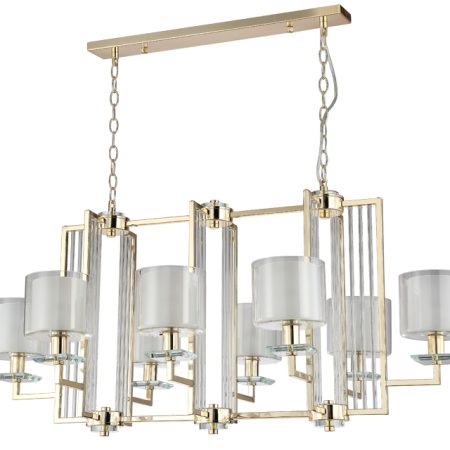 Люстра Crystal Lux NICOLAS SP8 L1000 GOLD/WHITE