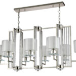 Люстра Crystal Lux NICOLAS SP8 L1000 NICKEL/WHITE