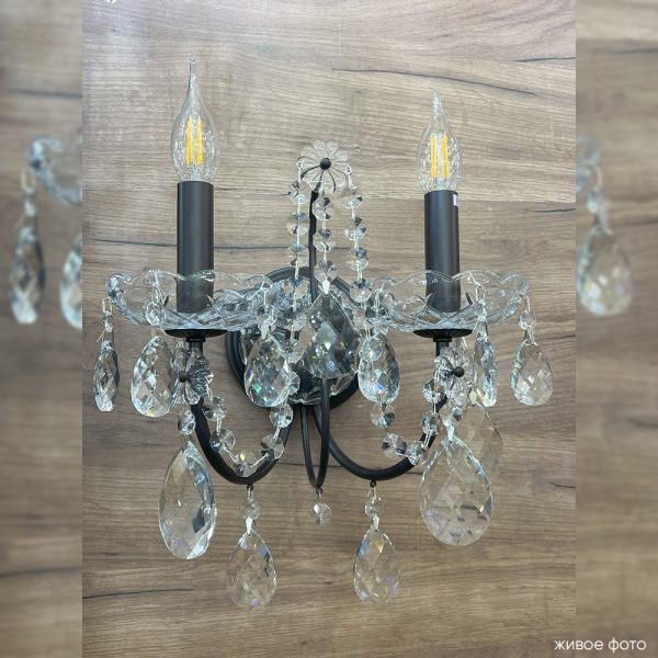 Бра Crystal Lux ODELIS AP2 BROWN — изображение 3