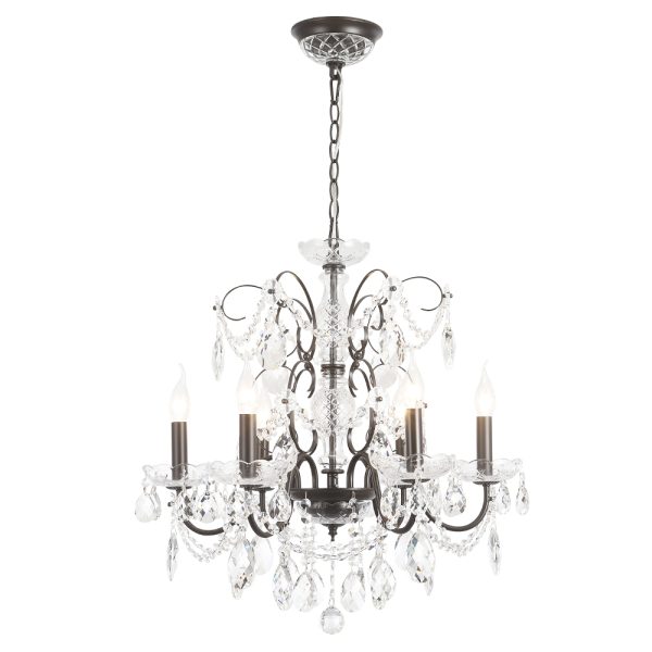 Люстра Crystal Lux ODELIS SP6 BROWN — изображение 3