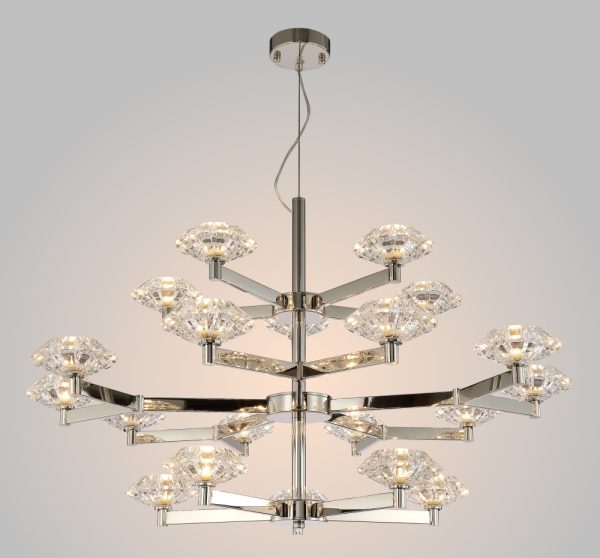 REBECA_SP5105_NICKEL_2 Люстра Crystal Lux REBECA SP5+10+5 NICKEL — изображение 2