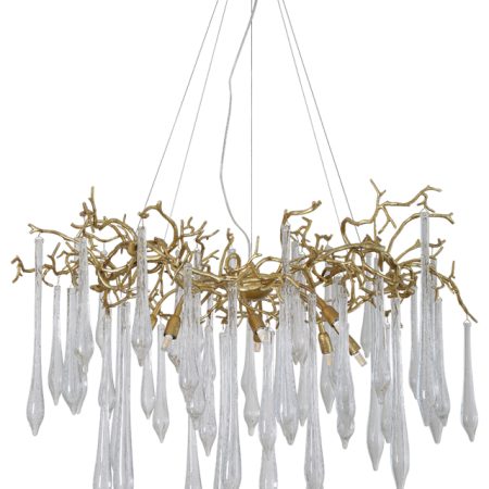 Люстра Crystal Lux REINA SP8 D1000 GOLD PEARL