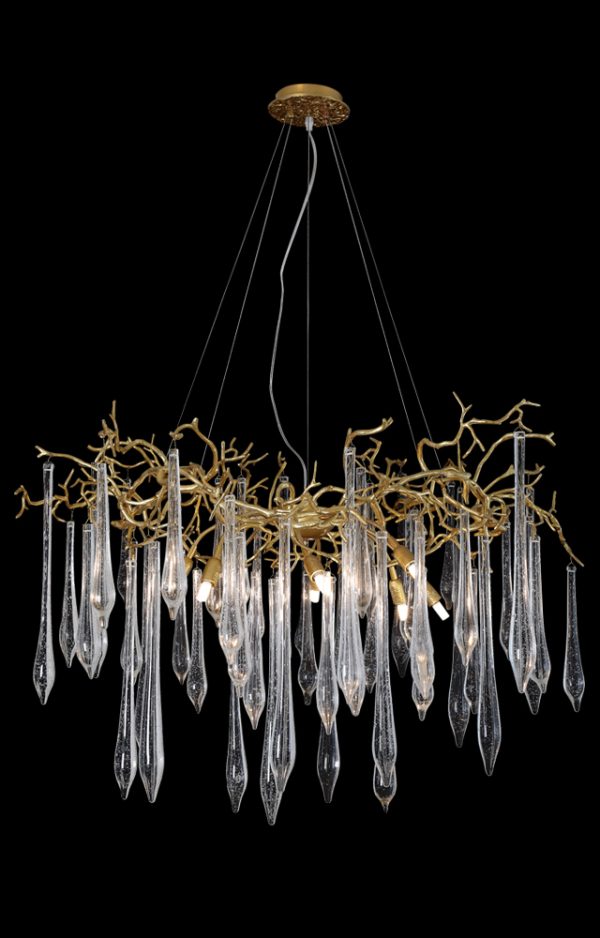 Люстра Crystal Lux REINA SP8 D1000 GOLD PEARL — изображение 2