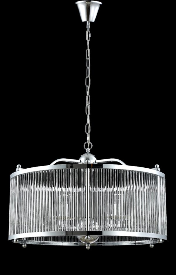 Люстра Crystal Lux TADEO SP6 D600 CHROME/TRANSPARENTE — изображение 3