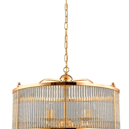 Люстра Crystal Lux TADEO SP6 D600 GOLD/TRANSPARENTE