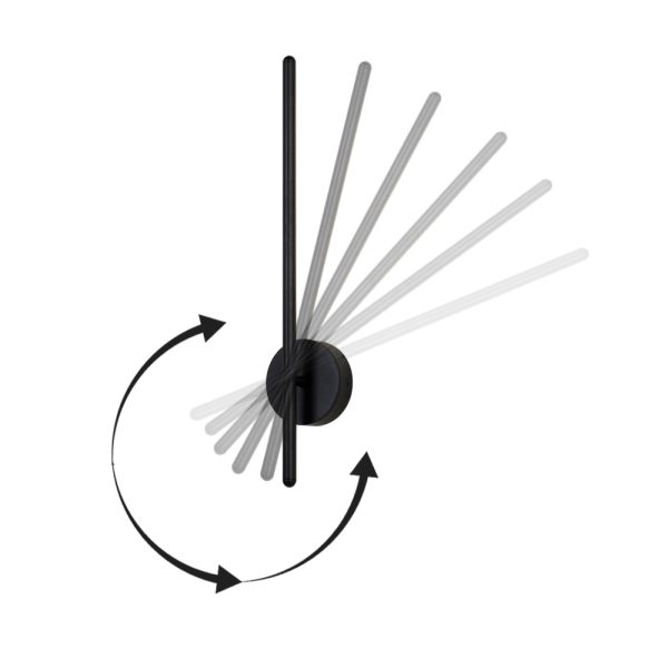 Поворотный настенный светильник Crystal Lux VERDE AP L1000 BLACK — изображение 3