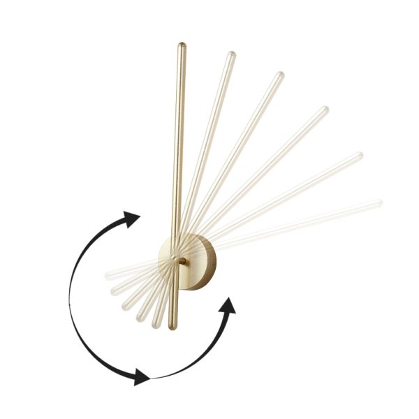 Поворотный настенный светильник Crystal Lux VERDE AP L1000 GOLD — изображение 3