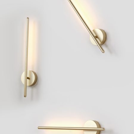 Поворотный настенный светильник Crystal Lux VERDE AP L500 GOLD