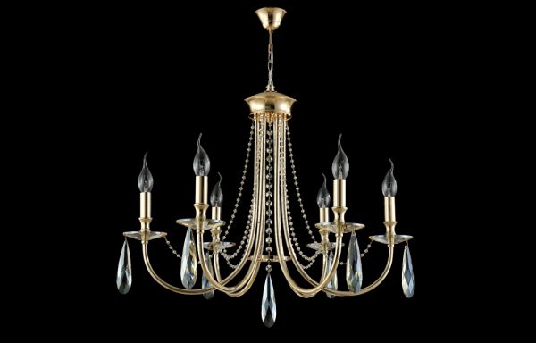 Люстра Crystal Lux VICTORIA SP6 GOLD/AMBER — изображение 2