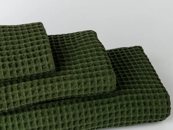 Набор вафельных полотенец Anda 6 шт. оливковый — изображение 3