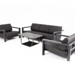 "Гранада" лаунж-зона из алюминия со столиком из HPL