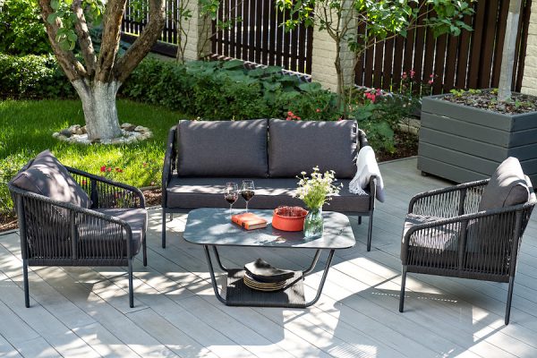 ткань темно-серая 027