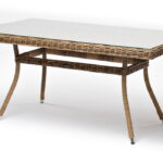 "Латте" плетеный стол из искусственного ротанга 140х80см