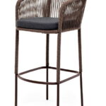 "Марсель" стул барный плетеный из роупа