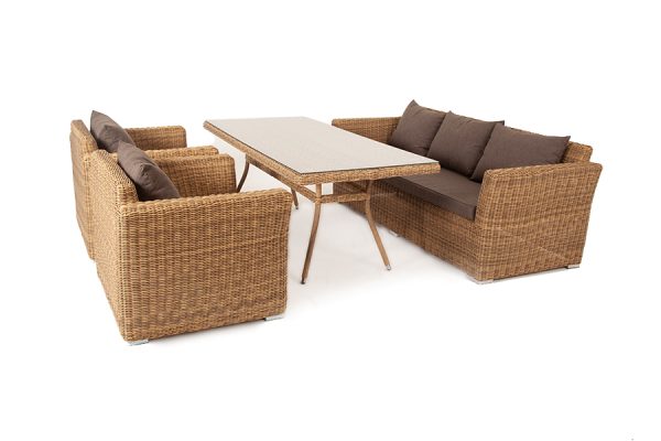 "Моккачино" обеденная группа из искусственного ротанга