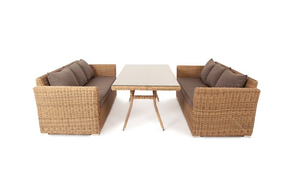 "Мокко Дабл" обеденная группа из искусственного ротанга, цвет соломенный — изображение 3