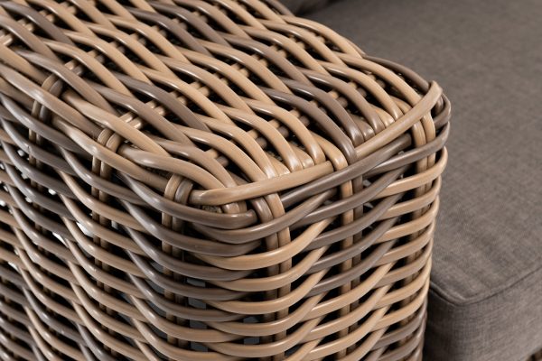 "Палермо" диван из искусственного ротанга трехместный, цвет соломенный — изображение 4