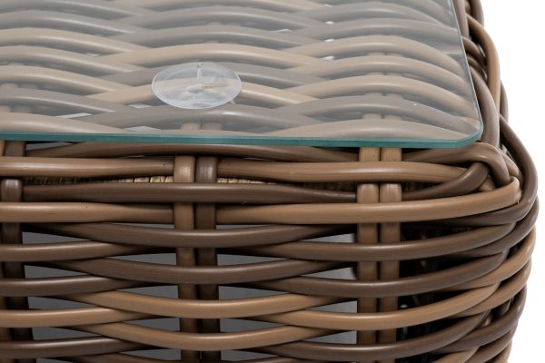 "Палермо" журнальный столик из искусственного ротанга, цвет соломенный — изображение 4