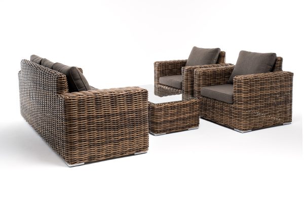 "Палермо" лаунж-зона из искусственного ротанга, цвет соломенный — изображение 5