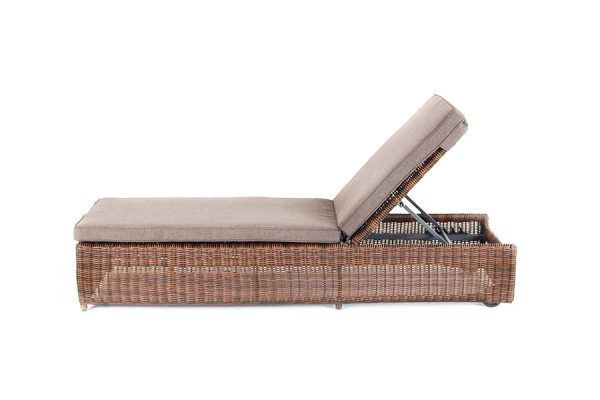 "Рим" шезлонг с подушкой, цвет коричневый — изображение 3