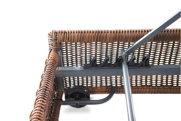 "Рим" шезлонг с подушкой, цвет коричневый — изображение 4