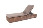 "Рим" шезлонг с подушкой, цвет коричневый — изображение 5