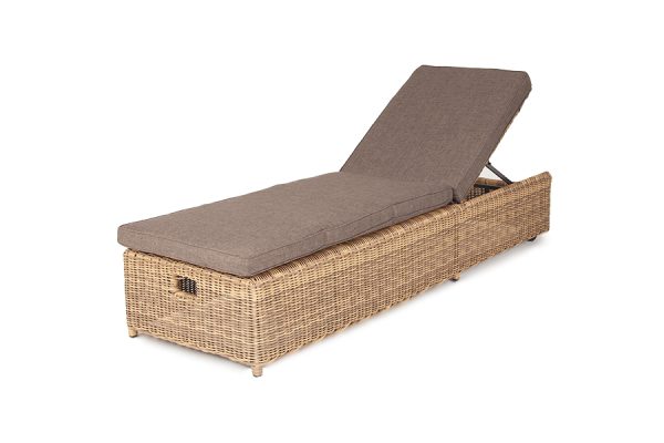 "Рим" шезлонг с подушкой, цвет соломенный — изображение 3
