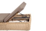 "Рим" шезлонг с подушкой, цвет соломенный — изображение 5