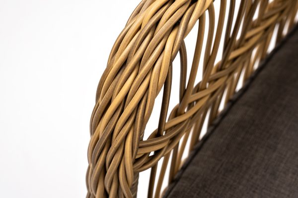 "Цесена" кресло плетеное из искусственного ротанга, цвет соломенный — изображение 5