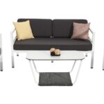 "Эстелья" лаунж-зона из алюминия со столиком из HPL 4-местная