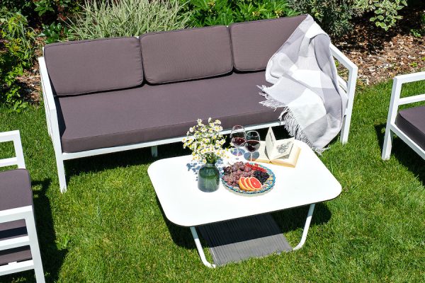 "Эстелья" лаунж-зона из алюминия со столиком из HPL 5-местная — изображение 4