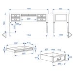 Стол письменный "Мишель" большой — изображение 4