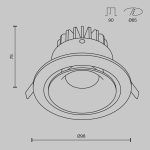 Встраиваемый светильник Technical DL031-L12W3K-D-B — изображение 2