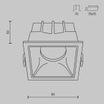 Встраиваемый светильник Technical DL043-01-15W4K-SQ-W — изображение 2