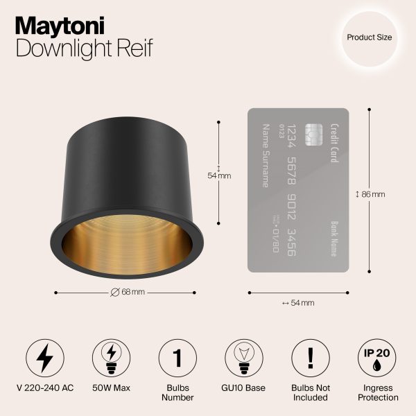 Встраиваемый светильник Technical DL049-01GB — изображение 3