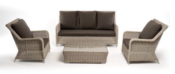 "Гляссе" лаунж-зона из искусственного ротанга