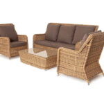 "Гляссе" лаунж-зона из искусственного ротанга